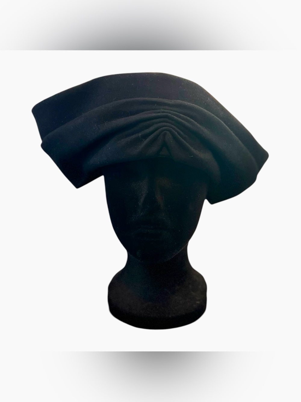 VINTAGE Mid-Century Gothic 1950s Sheila Hat Cap Drama Retro Chic